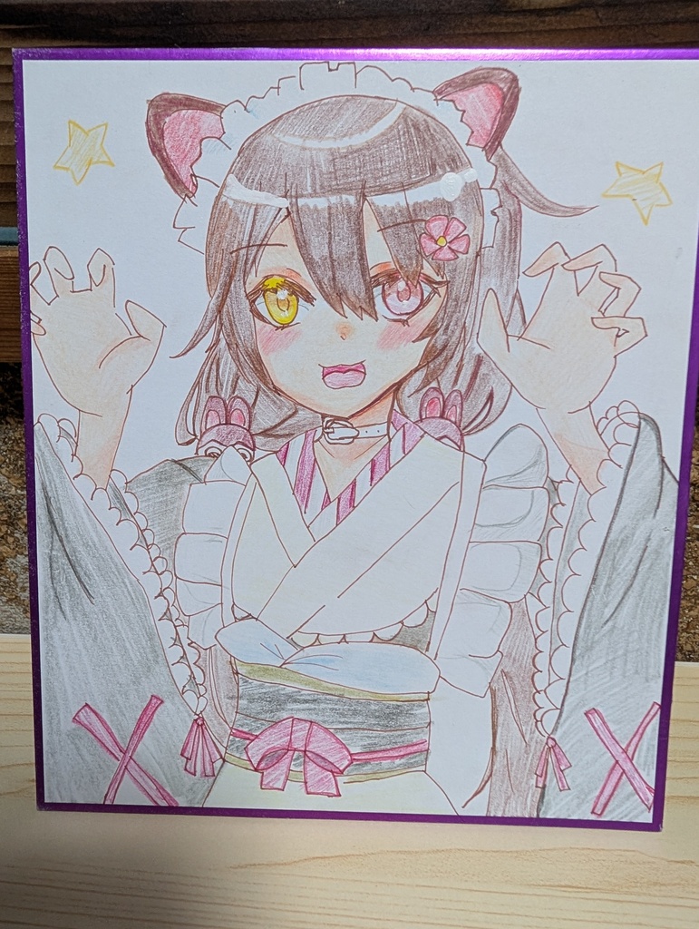 戌亥とこ オリジナル色紙