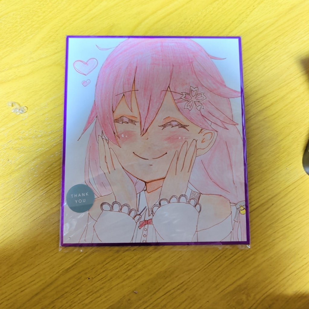 さくらみこ オリジナル色紙