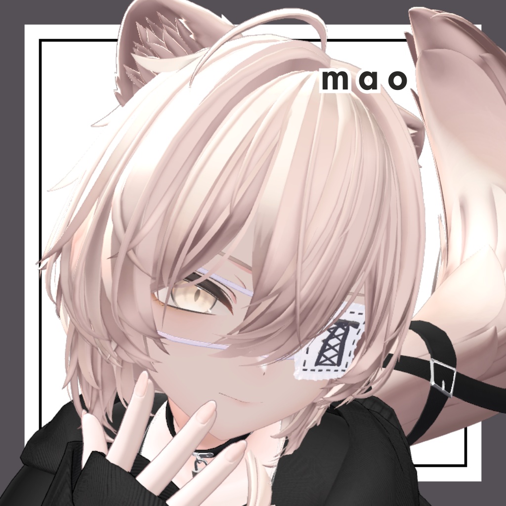 【200円セール】🎀Frilld Eyepatch🎀【8アバター対応】