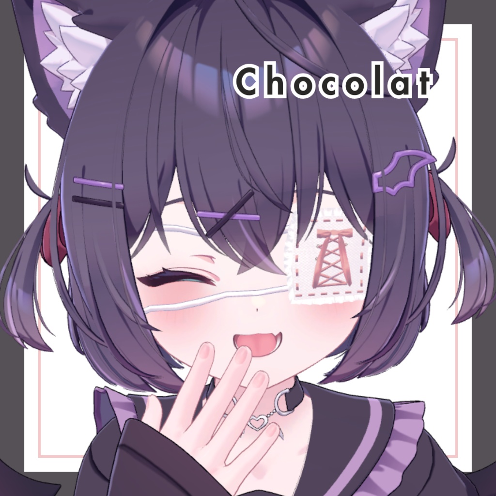 【イチゴちゃん対応】🎀Frilld Eyepatch🎀【4アバター対応】