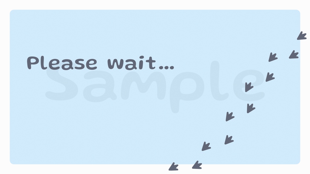 動く!足跡の待機画面3