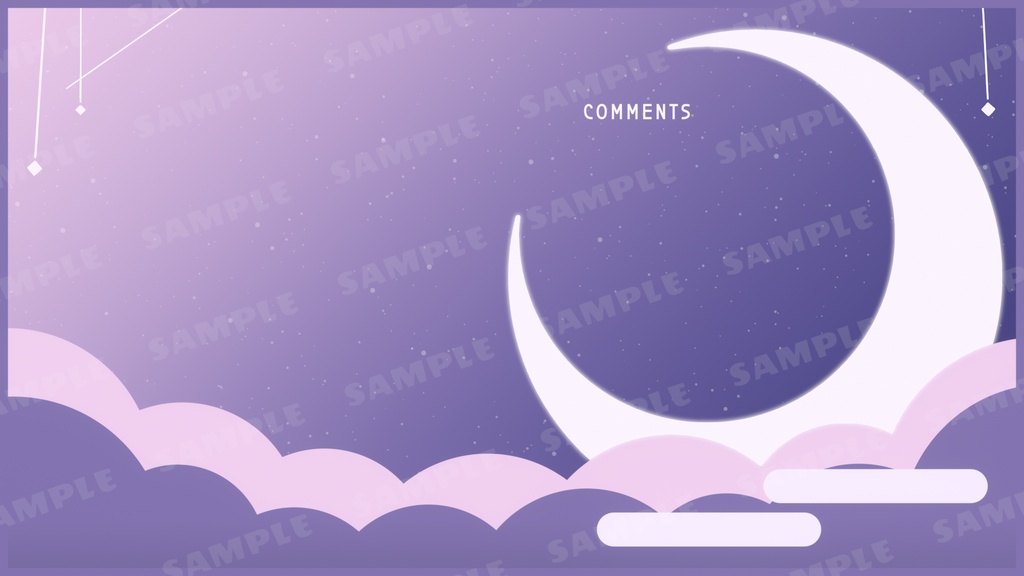 動く配信画面/月夜