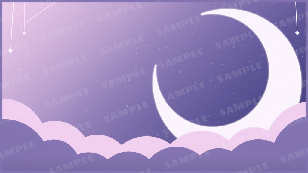 動く配信画面/月夜