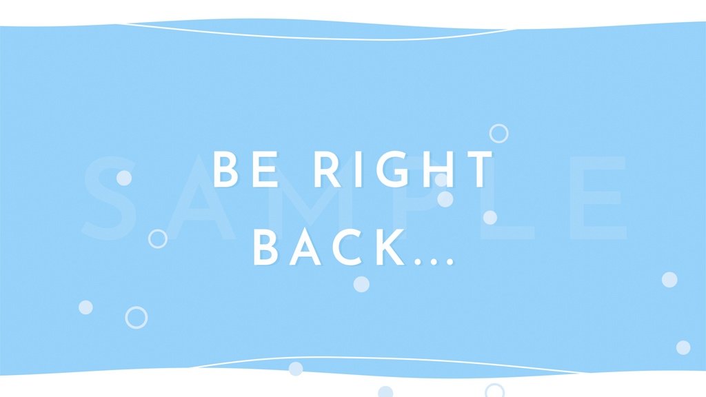 動く!スパークリングな待機画面 / ブルー