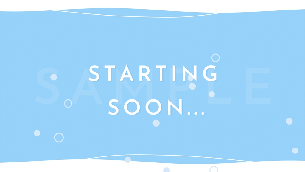 動く!スパークリングな待機画面 / ブルー