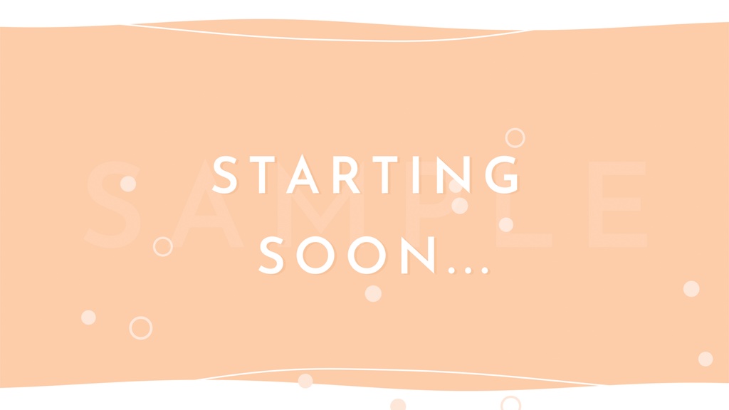 動く!スパークリングな待機画面 / オレンジ