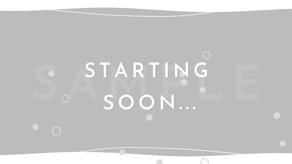 動く!スパークリングな待機画面 / グレー