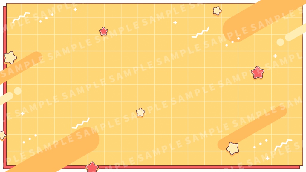 動く!ビビッドポップな配信画面【全4色】