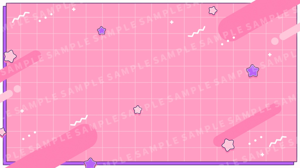 動く!ビビッドポップな配信画面【全4色】