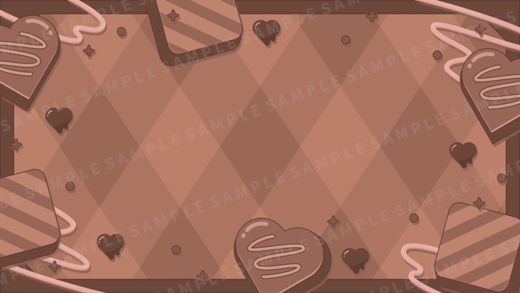 チョコレートな汎用背景