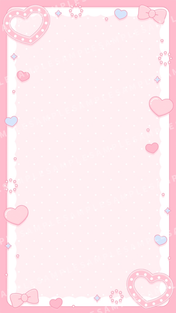 ラブリーな配信画面【全5色】