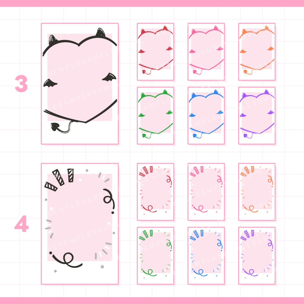 【無料あり】らくがきフレーム / vol.01