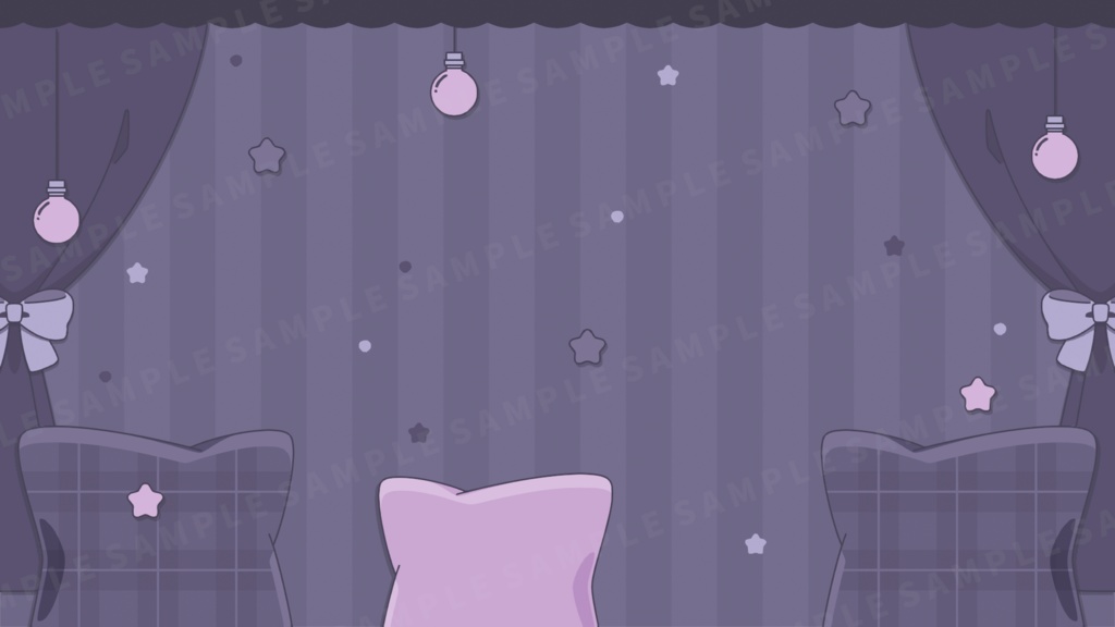 ドリーミングな配信画面【全4色】