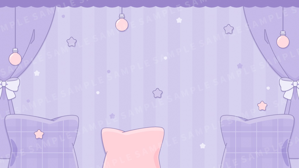 ドリーミングな配信画面【全4色】