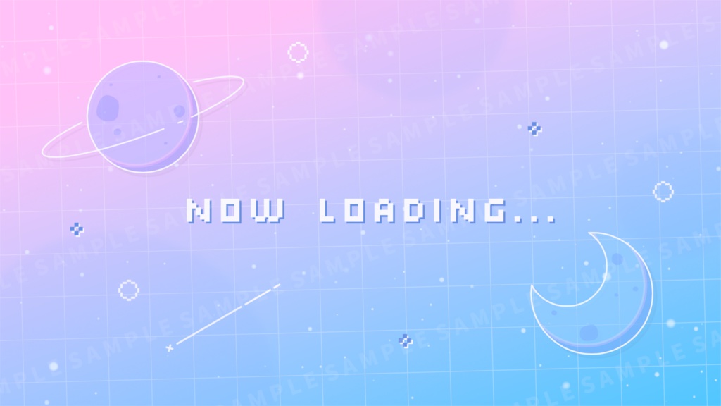 動く!宇宙の待機画面 / ピンク×ブルー