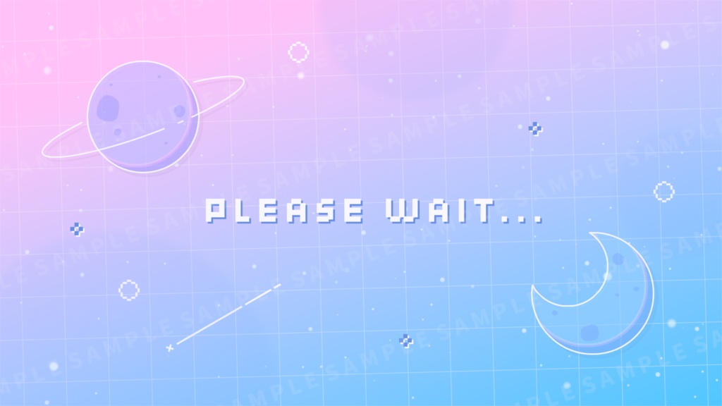 動く!宇宙の待機画面 / ピンク×ブルー