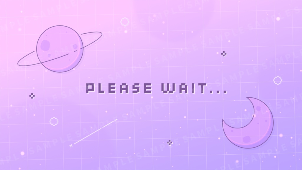 動く!宇宙の待機画面 / パープル