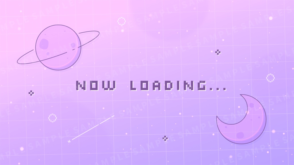 動く!宇宙の待機画面 / パープル