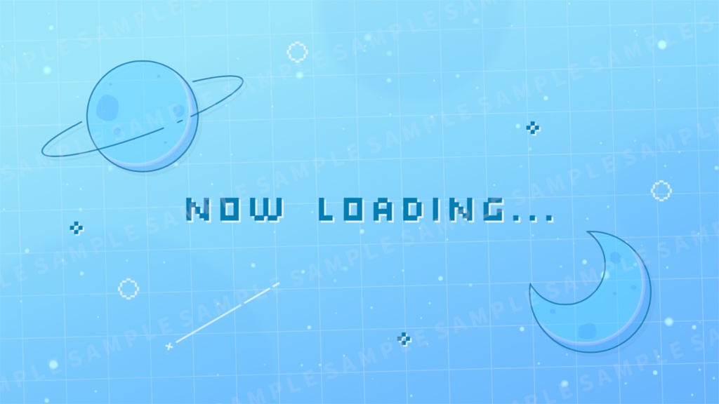 動く!宇宙の待機画面 / ブルー