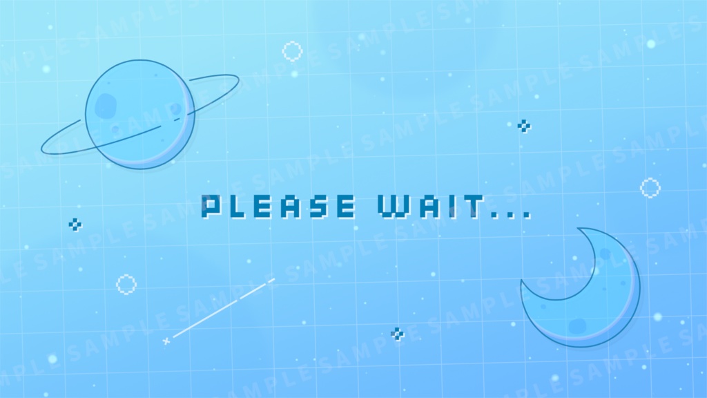 動く!宇宙の待機画面 / ブルー