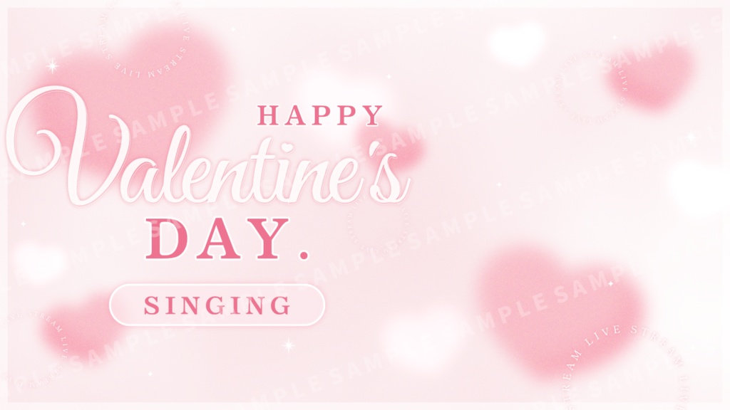 バレンタインなサムネイル素材