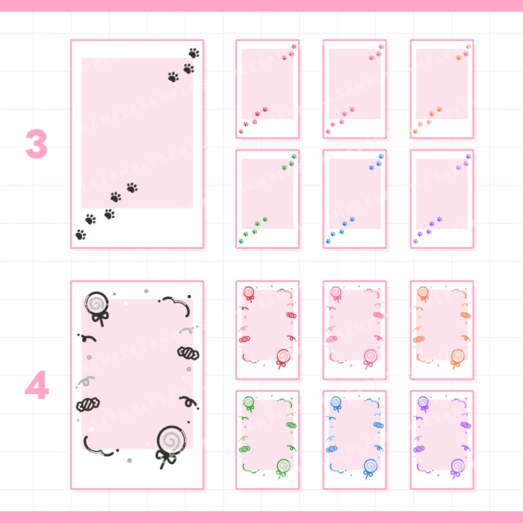 【無料あり】らくがきフレーム / vol.04