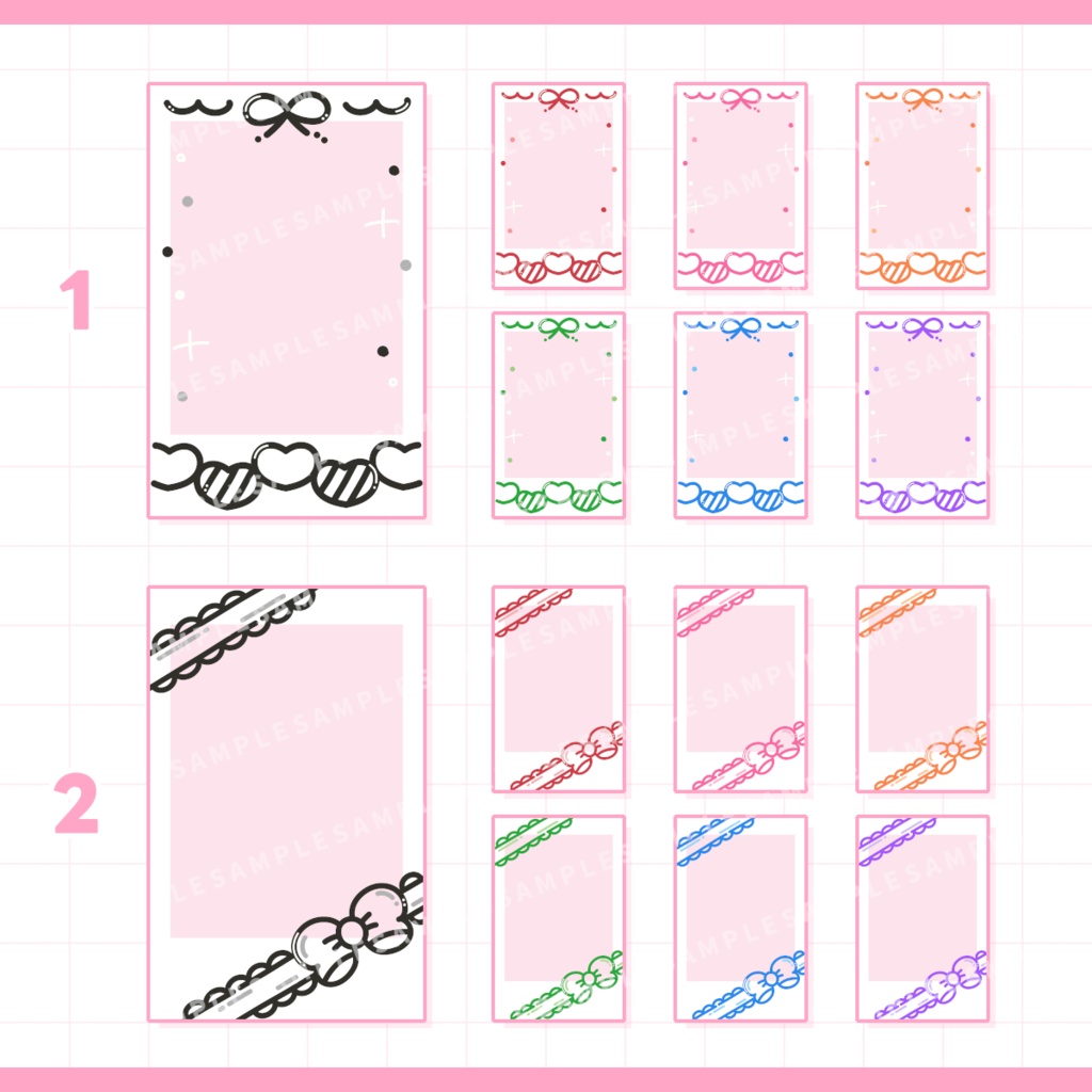 【無料あり】らくがきフレーム / vol.06