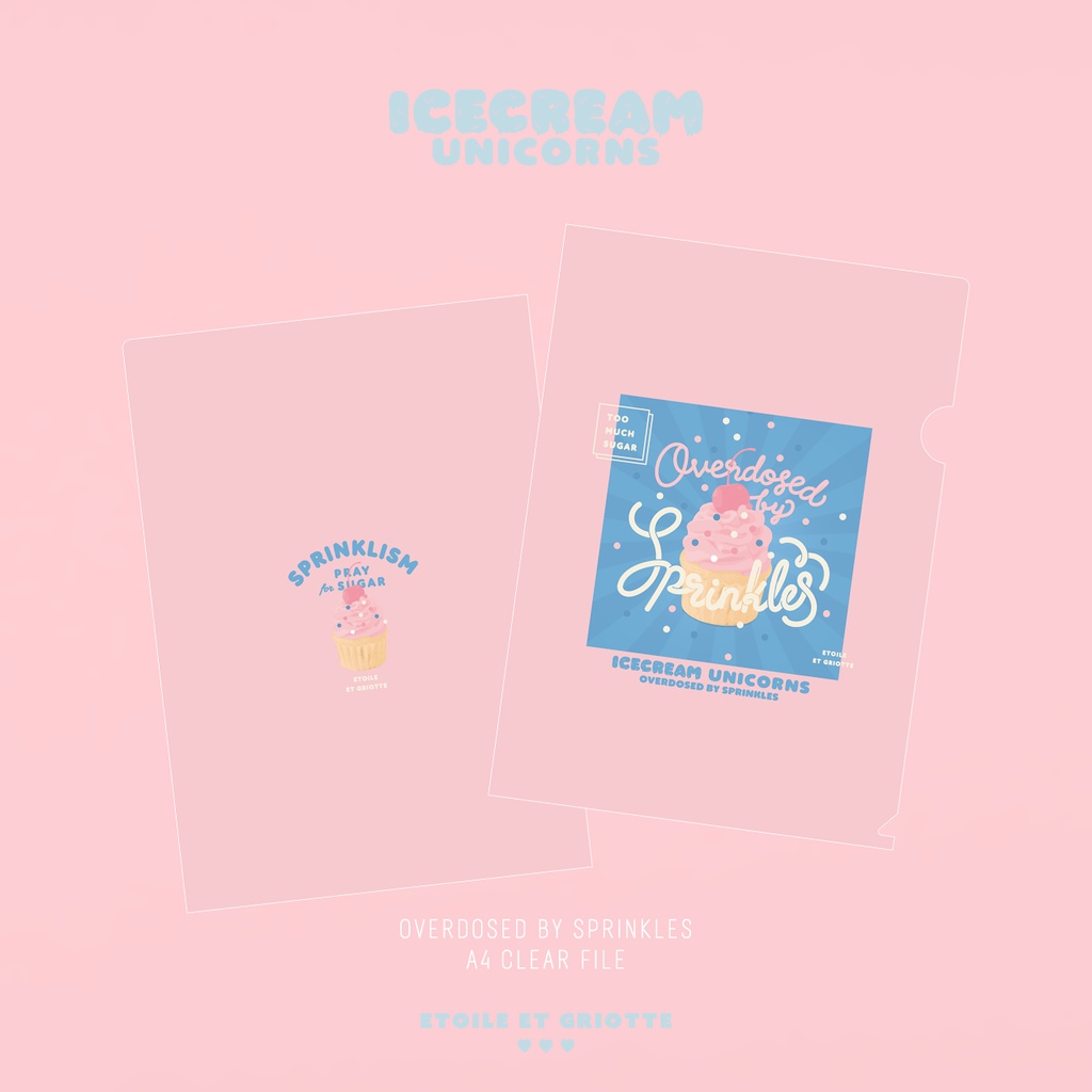 Overdosed by Sprinkles A4クリアファイル