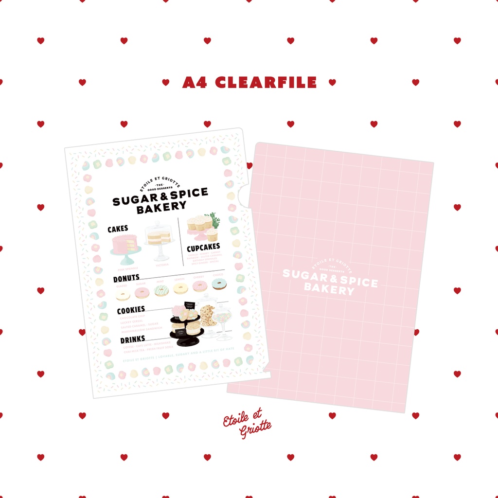 SUGAR&SPICE BAKERY A4クリアファイル