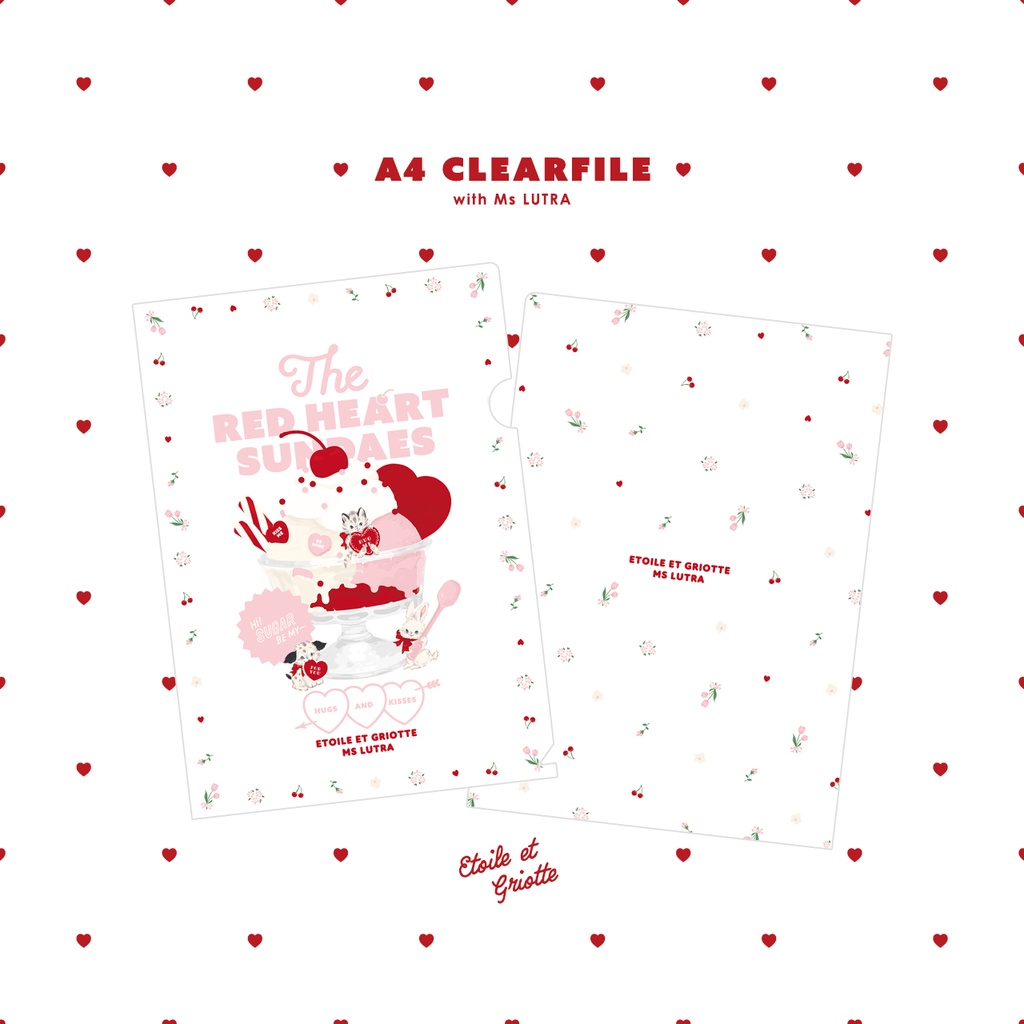 Ms LUTRAコラボA4クリアファイル(The RED HEART SUNDAES)