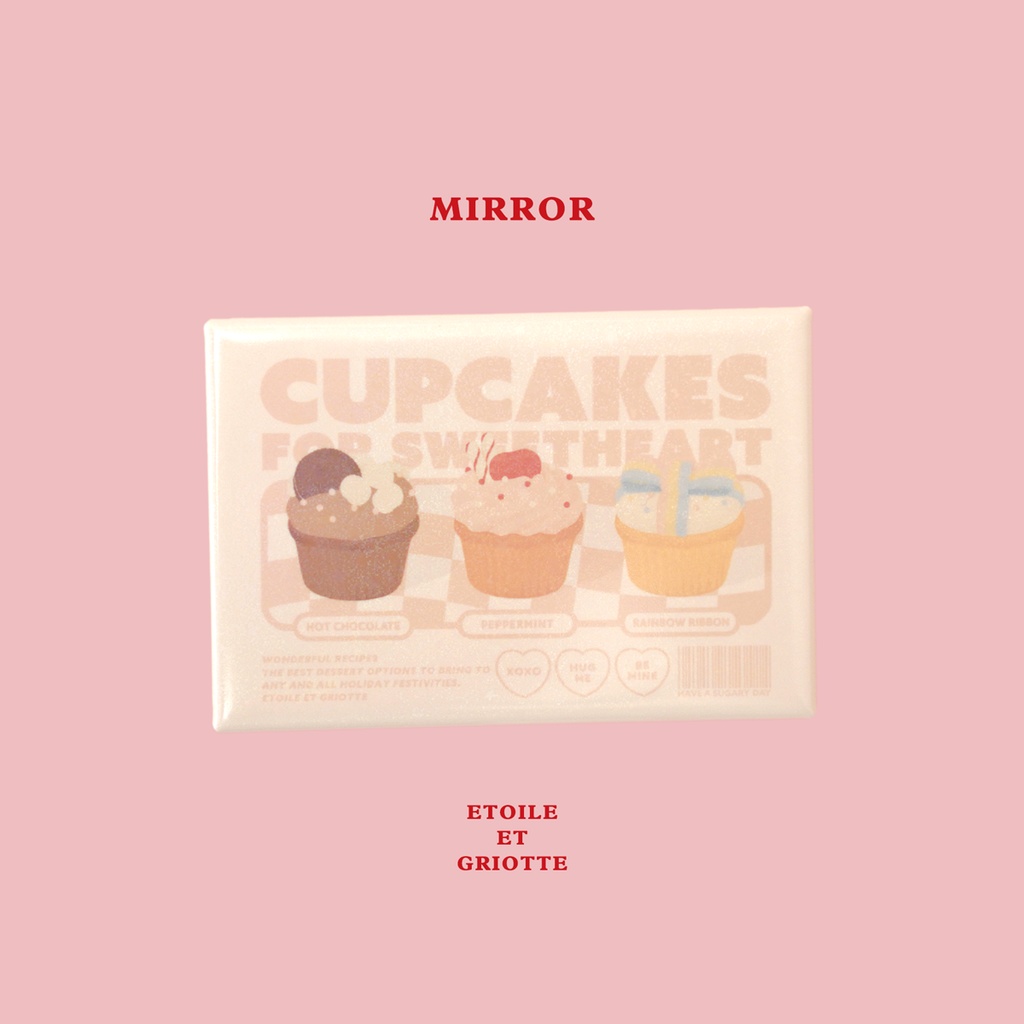 CUPCAKES缶ミラー
