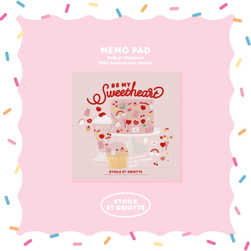 再販メモパッドBE MY SWEETHEART