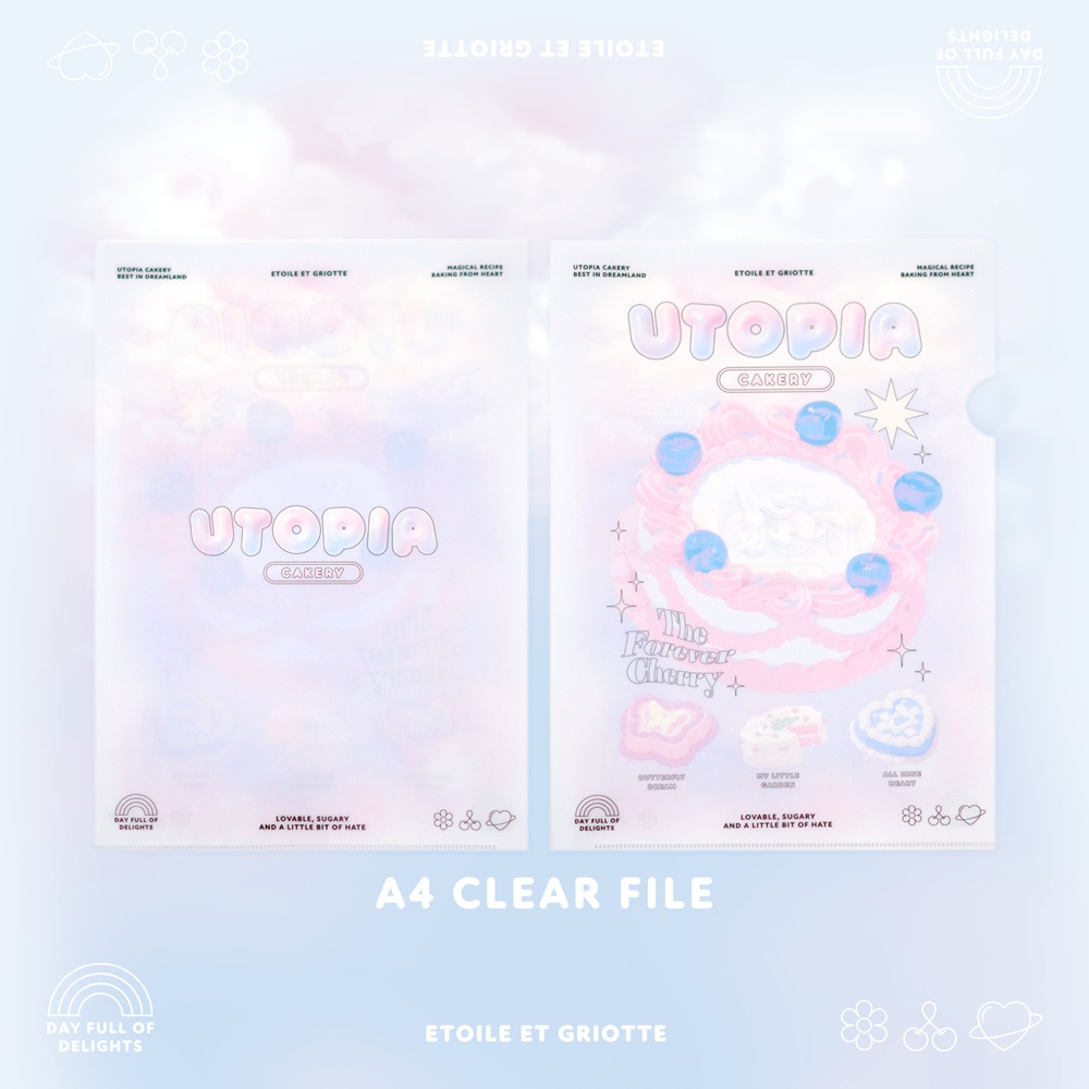 A4クリアファイルUTOPIA CAKERY