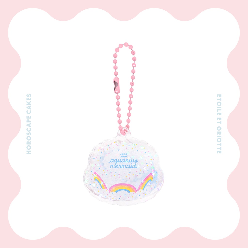 みずがめ座アクリルキーホルダー