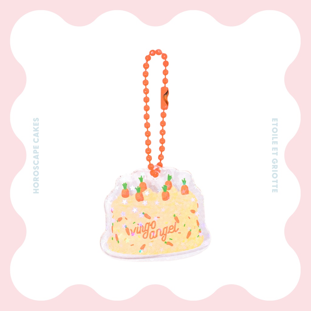 おとめ座ケーキアクリルキーホルダー