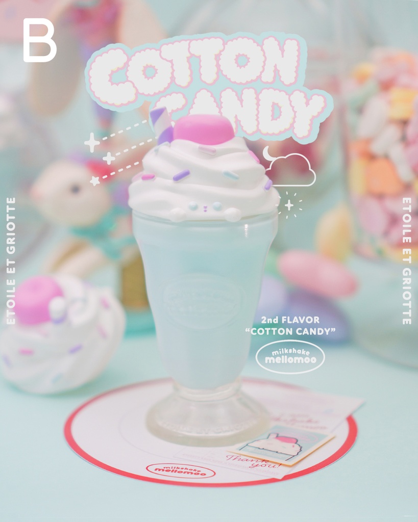 【 B品2500円OFF】ソフビMILKHAKE MELLOMOO-Cotton Candy-