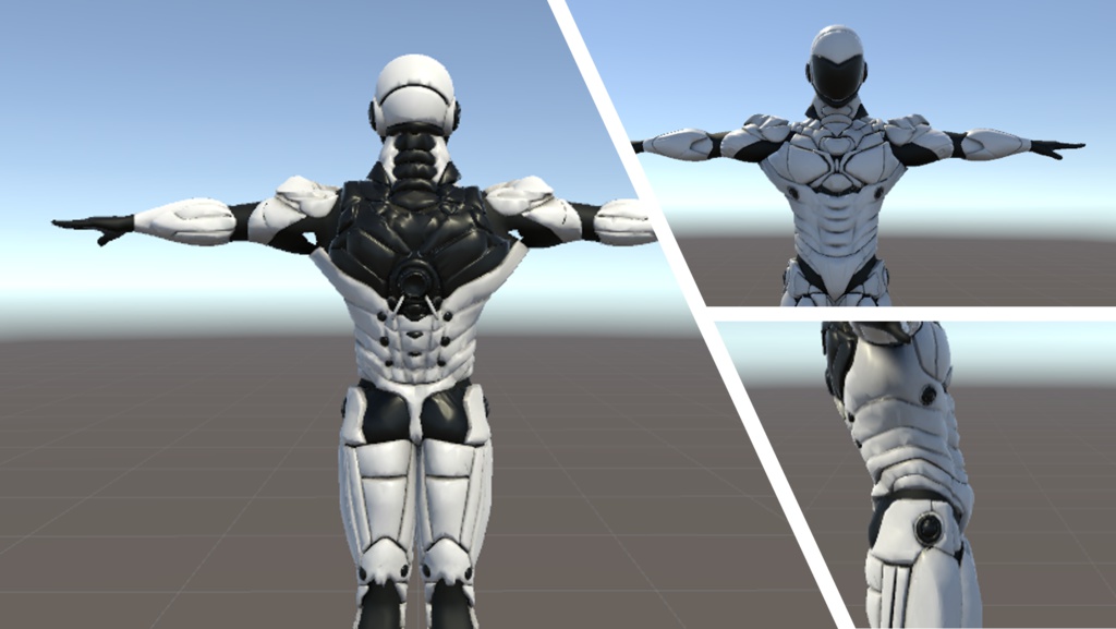【VRChat・cluster対応】オリジナル3Dモデル『パワードスーツ』