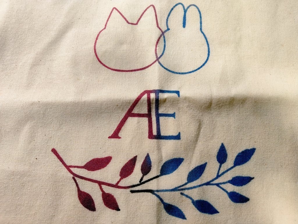 Æエコバッグ(赤青)