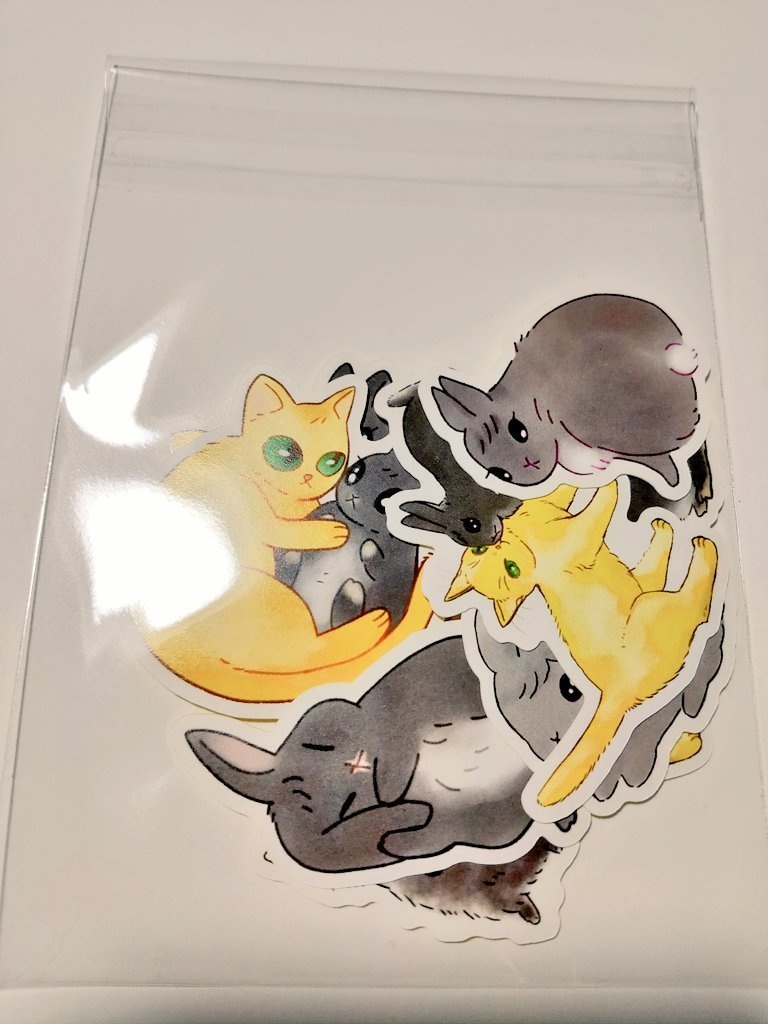 ねこうさシールセット