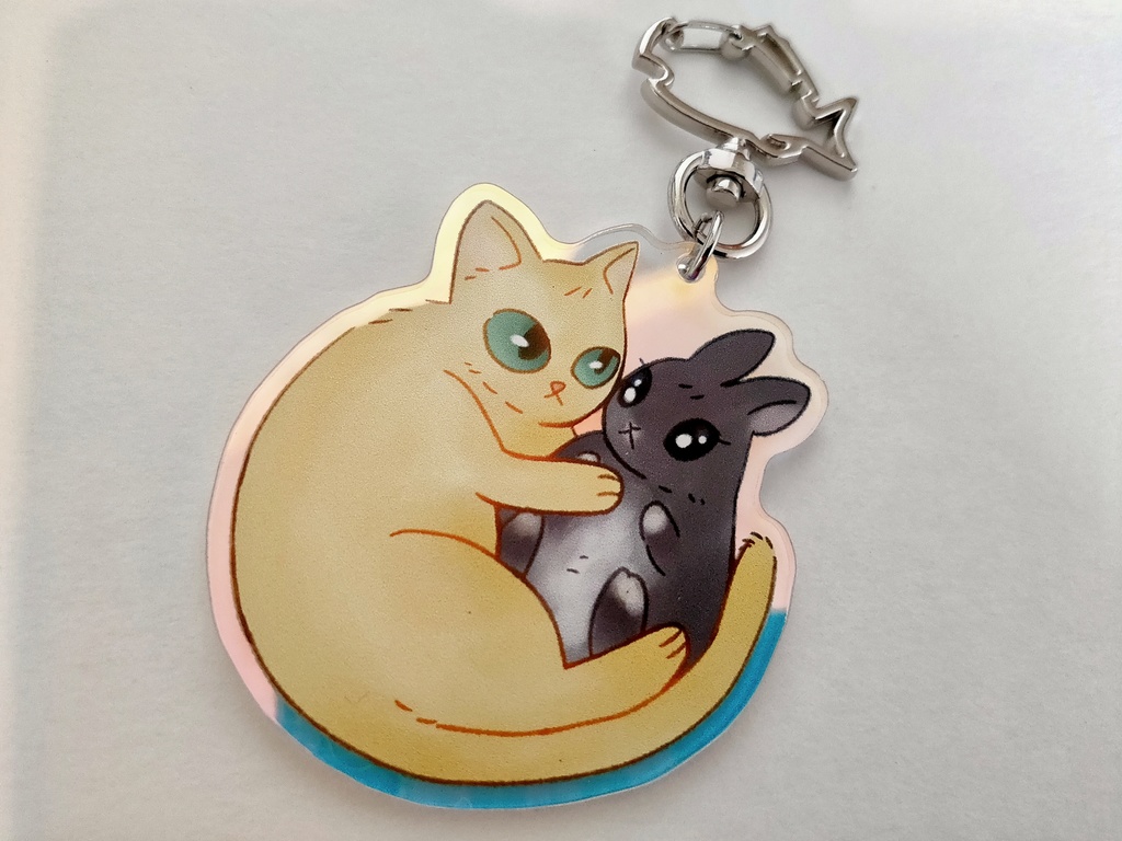 ねこうさアクキー