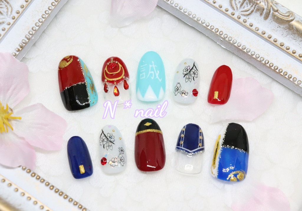 ネイルチップ 刀剣乱舞 土方組 イメージネイル N Nail Booth