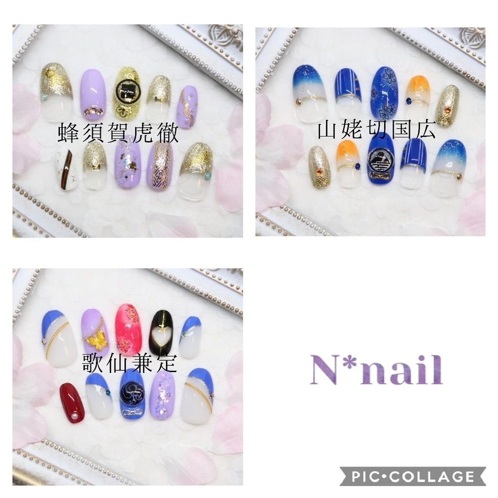 【ネイルチップ】刀剣乱舞/初期刀五振/イメージネイル