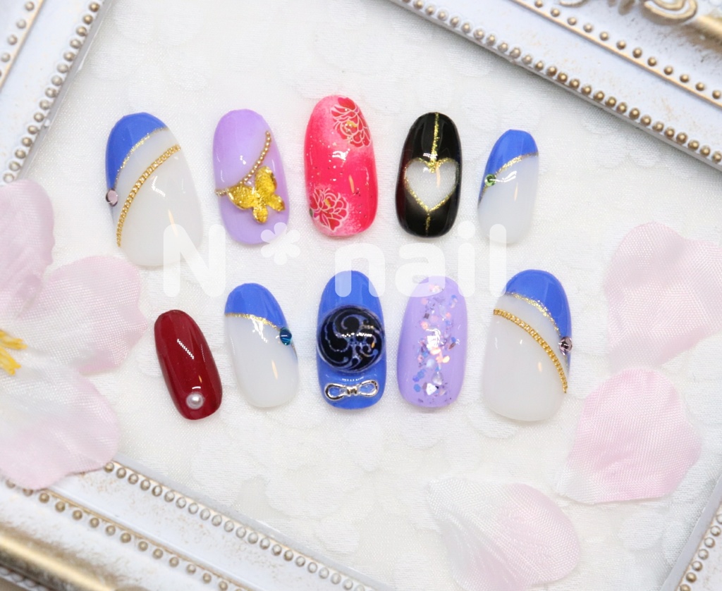 【ネイルチップ】刀剣乱舞/初期刀五振/イメージネイル