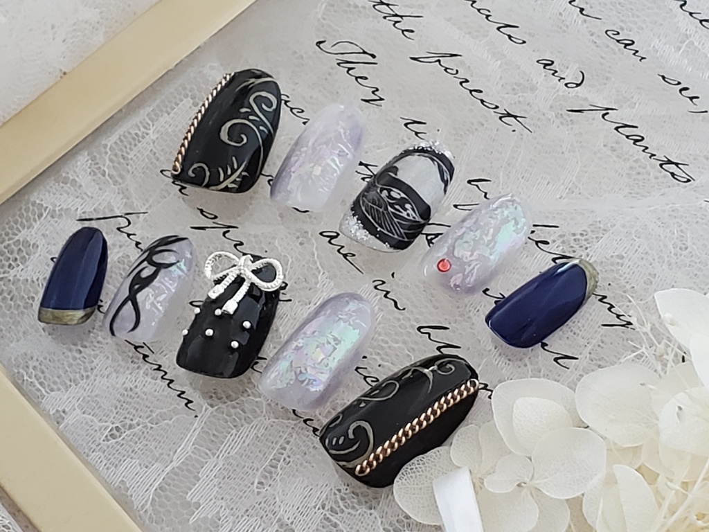 【ネイルチップ】刀剣乱舞/山鳥毛/イメージネイル