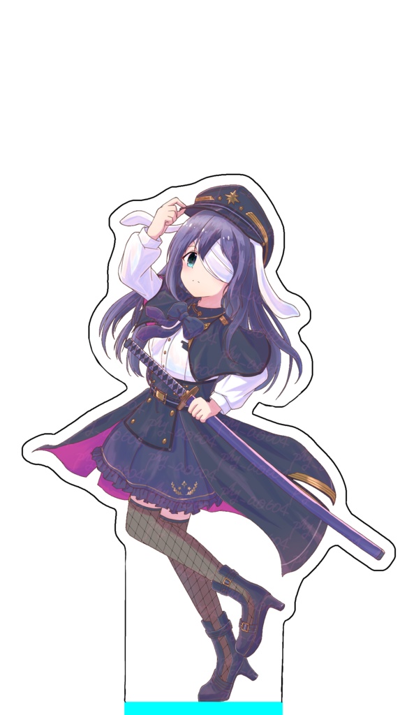 ホログラムアクリルスタンド 望月杏奈 〜バニーポリス軍服ワンピver.〜