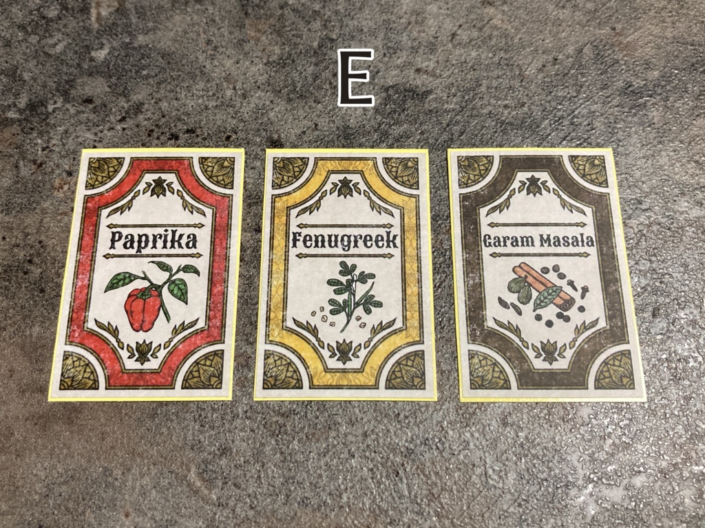 スパイス ラベル シール(3枚セット)