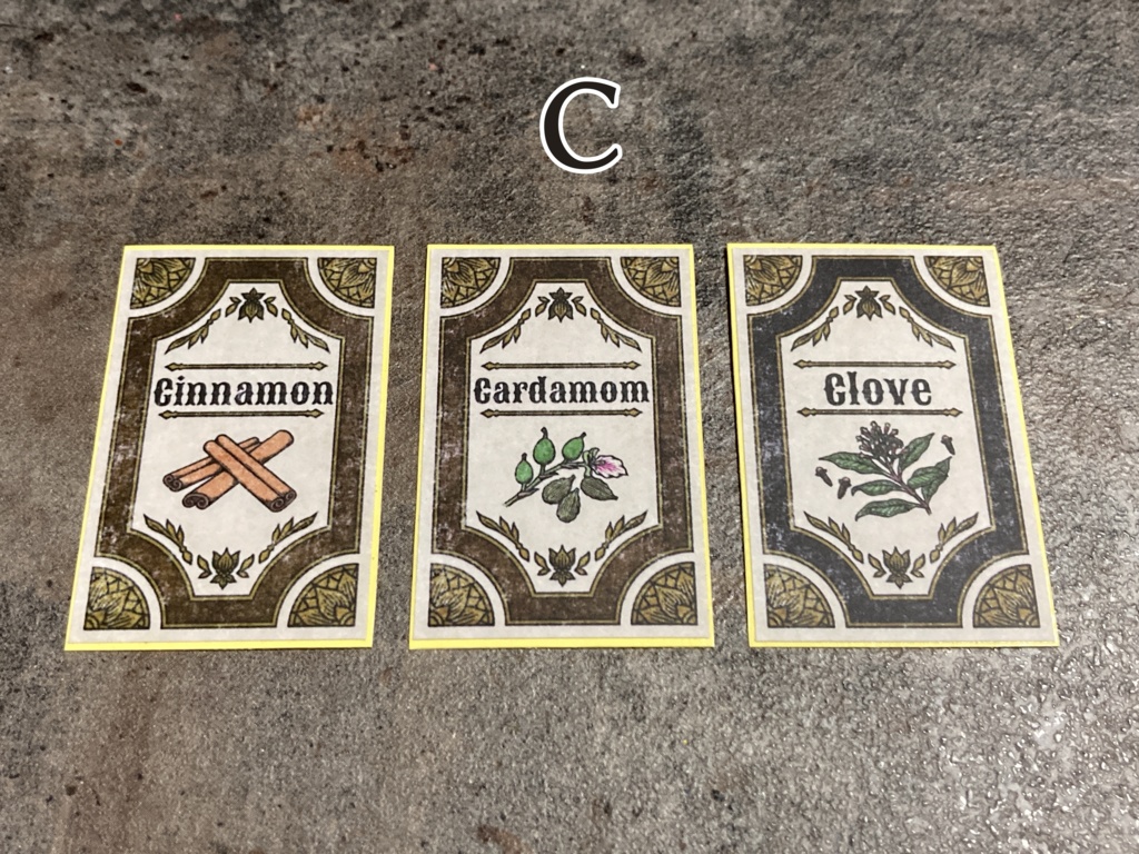 スパイス ラベル シール(3枚セット)