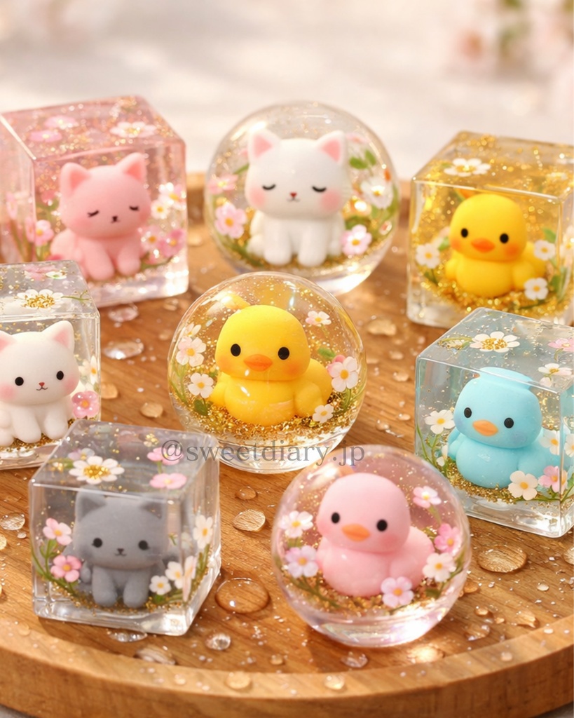 【全8枚セット】透明キューブコレクション - 待受画像