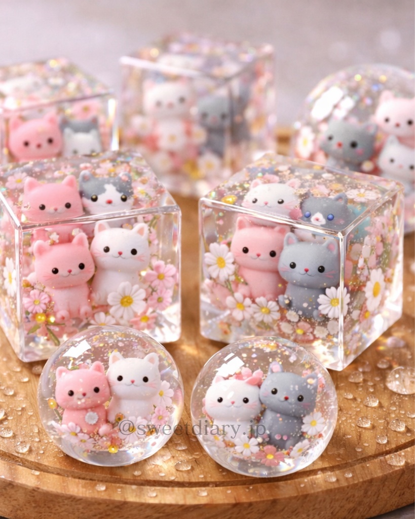 【全8枚セット】透明キューブコレクション - 待受画像