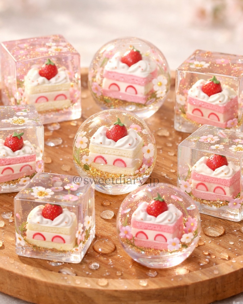 【全8枚セット】透明キューブコレクション - 待受画像